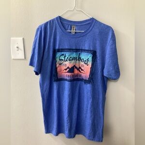 Unisex Gildan Soft Style Unisex Steamboat Colorado Blue Graphic Tee